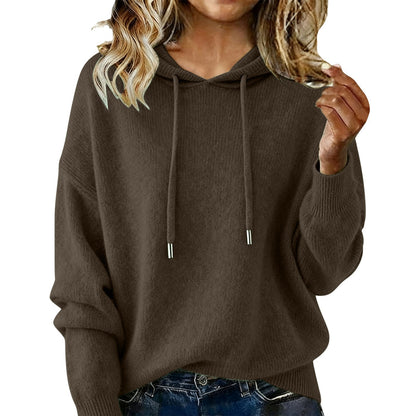 Nuevo jersey de mujer con capucha y cordón (S-3XL) 4191647