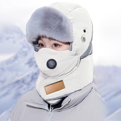 ⛄⛷Větruodolné plyšové chrániče sluchu s kapucí 4178425