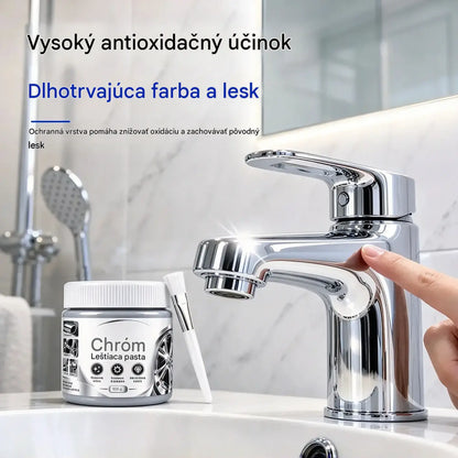 🔥 Sada 3 ks 🛡️ Lešticí pasta na renovaci a opravu chromovaných dílů (včetně kartáčku)