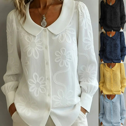【S-2XL】👚Nová francouzská retro vyšívaná košile 4236649