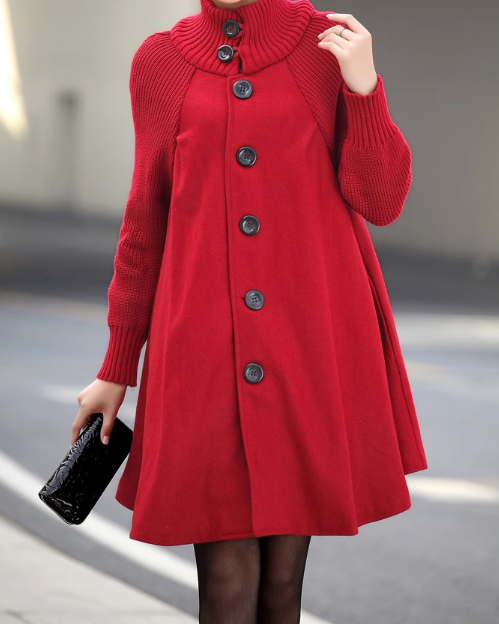 👗【50% kedvezmény🔥🔥】【M-5XL】Új, hétköznapi, közepes hosszúságú gyapjúkabát