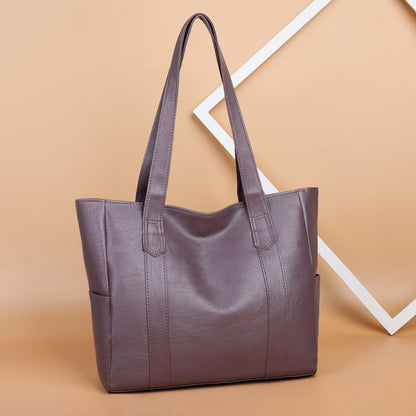 👜 Nowa damska torebka na ramię z miękkiej skóry ✅-4255996