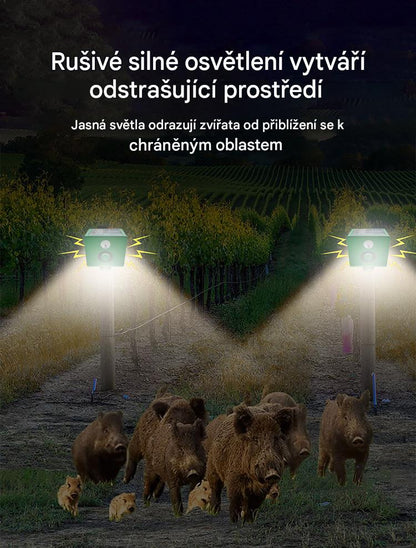 🔥【Jen dnes 20 % sleva】🐅🐅 Solární odpuzovač s ultrazvukem do exteriéru