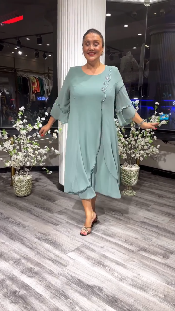 💟👗【S-5XL】2025 Nowe sukienki z szyfonu wysokiej jakości-4099916