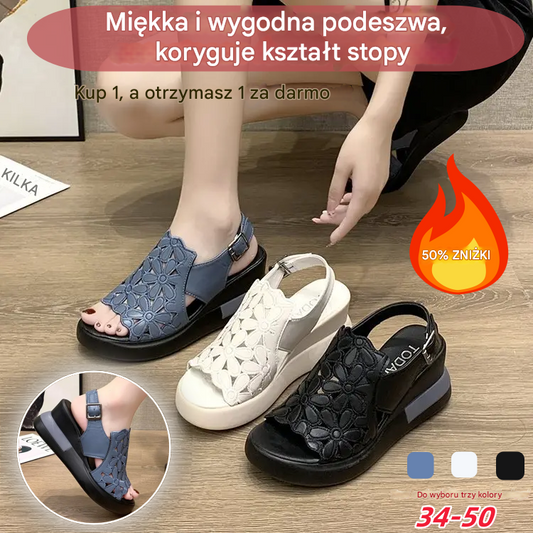 💥[Kup 1 dostań 1 za darmo]🔥【Oferta ograniczona czasowo】🔥【35-40】Sandały retro z miękką podeszwą i miękką podeszwą-4009891