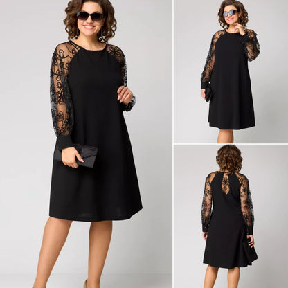 💖💖【S-5XL】🍁🍂Elegancka sukienka jesienno-zimowa w nowym stylu-3831929