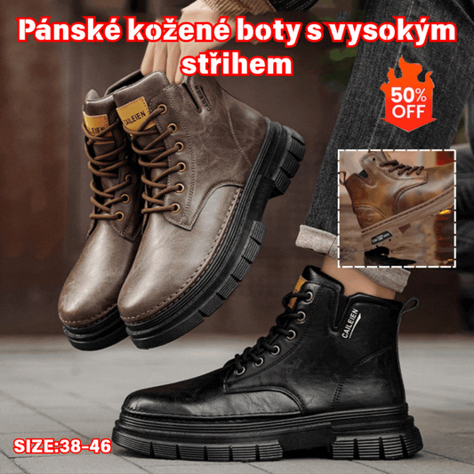 50% sleva! 🔥🔥 [Velikosti 38-46] Nové pánské kožené martinské boty 4194043