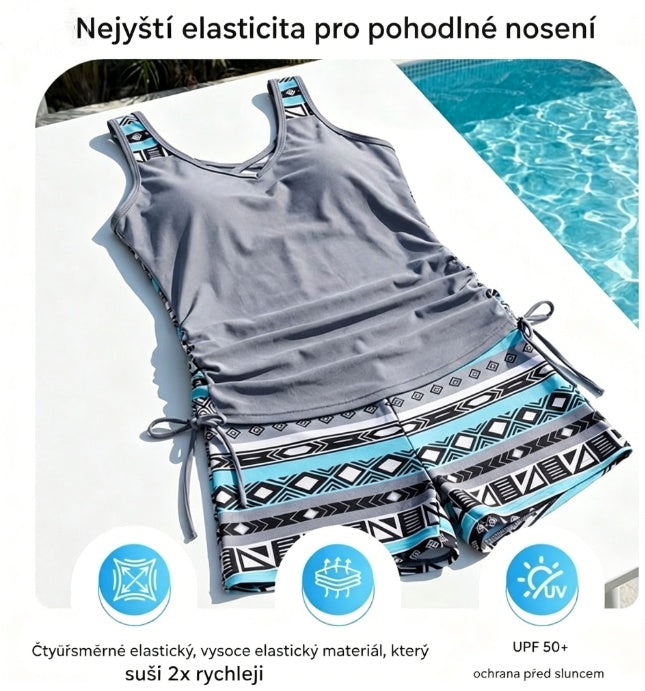 🔥【S-3XL】Žhavý výprodej🔥Nové dámské dvoudílné plavky s potiskem
