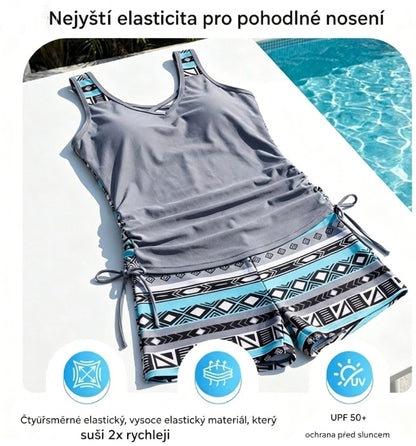 🔥【S-3XL】Žhavý výprodej🔥Nové dámské dvoudílné plavky s potiskem