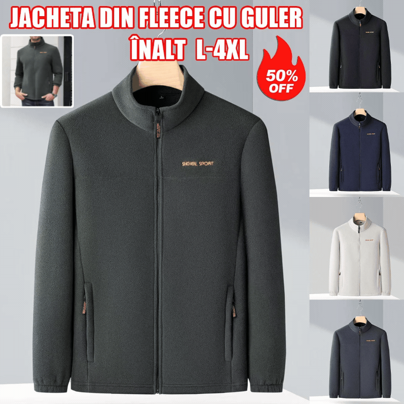 🔥【L-4XL】Męska kurtka jesienno-zimowa z wysokim kołnierzem i pluszem 4140326