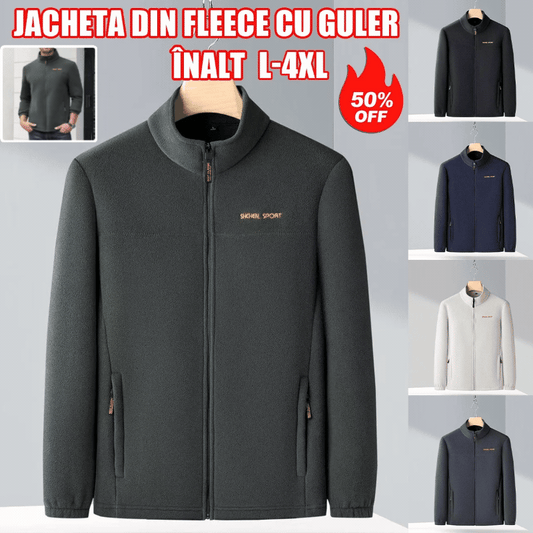 🔥【L-4XL】Męska kurtka jesienno-zimowa z wysokim kołnierzem i pluszem 4140326