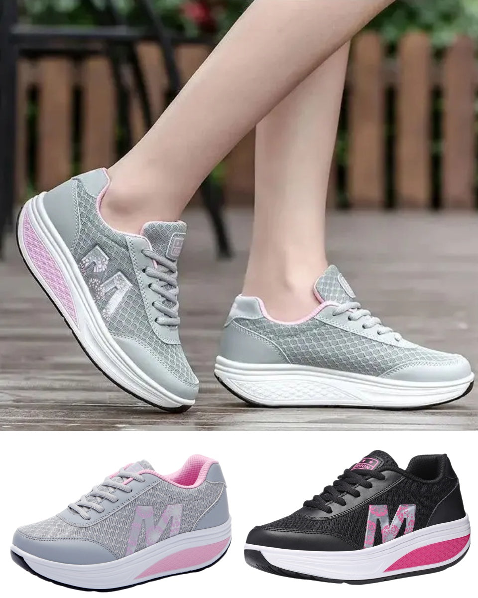 🔥【35-43】🦄 Letnie modne damskie siateczkowe oddychające lekkie i wygodne buty sportowe-4083278