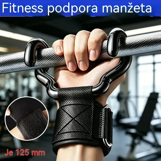 👍  Shyby a mrtvý tah s prodlouženou oporou a protiskluzovým popruhem na zápěstí, nosnost až 250 kg, vhodné pro trénink shybů a mrtvého tahu.