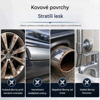 🔥 Sada 3 ks 🛡️ Lešticí pasta na renovaci a opravu chromovaných dílů (včetně kartáčku)