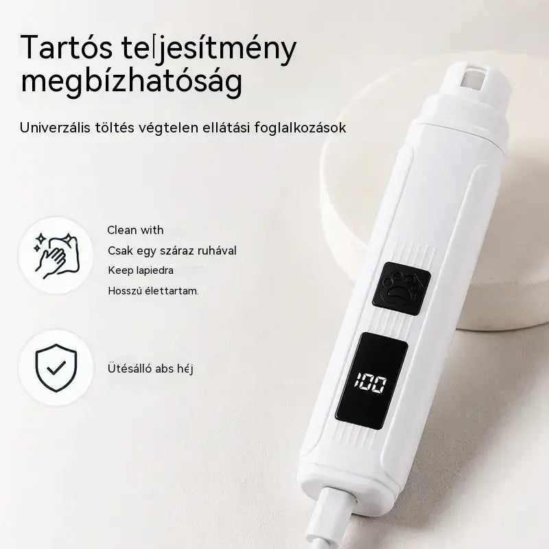 🐱🐶 Elektrický pilník na nehty pro domácí mazlíčky s LED indikátorem napájení