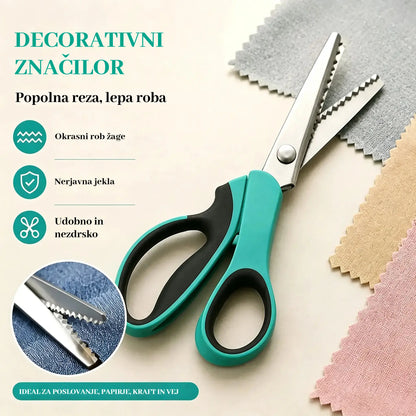 ✂️ Profesionální nůžky na stříhání – Ostré, vroubkované nůžky na látku
