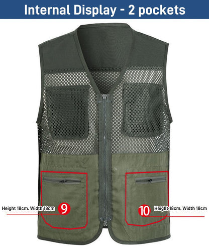 🔥 Hétköznapi, többzsebes funkcionális mellény 【XL-4XL】