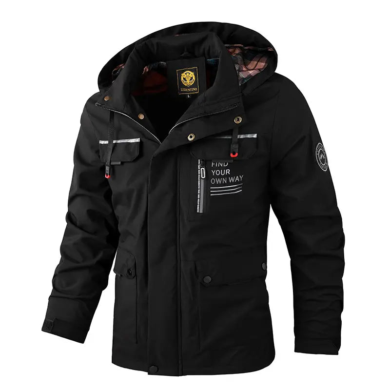 ⭐🔥【M-6XL】Nová pánská teplá, větruodolná a nepromokavá bunda