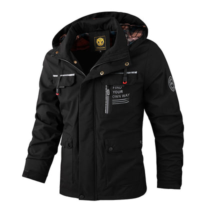 ⭐🔥【M-6XL】Nová pánská teplá, větruodolná a nepromokavá bunda