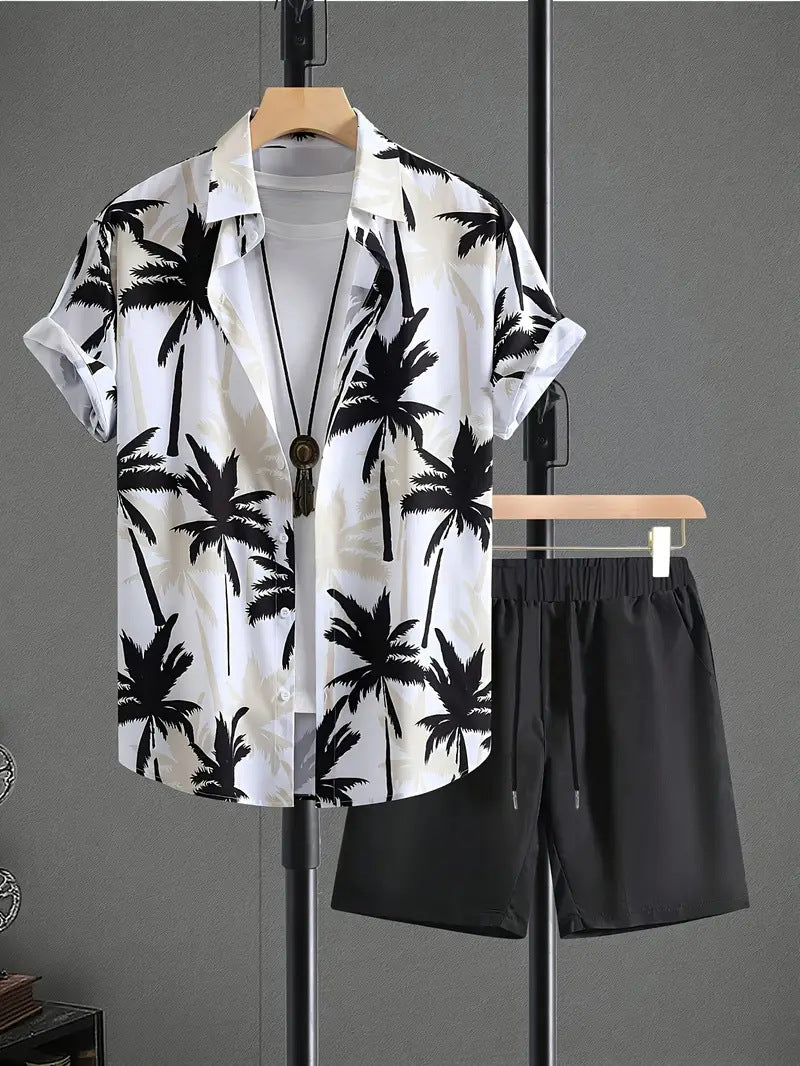 [S–5XL] Νέα Καλοκαιρινή Συλλογή: Ανδρικό Casual Σετ για Παραλία και Διακοπές