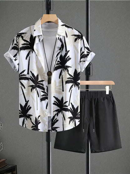 [S–5XL] Νέα Καλοκαιρινή Συλλογή: Ανδρικό Casual Σετ για Παραλία και Διακοπές