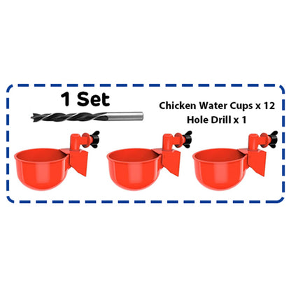 🔥🐔【Cumpărați 10 și primiți 10 gratuit】【20 buc】Bol de băut automat pentru păsări de curte-3981744