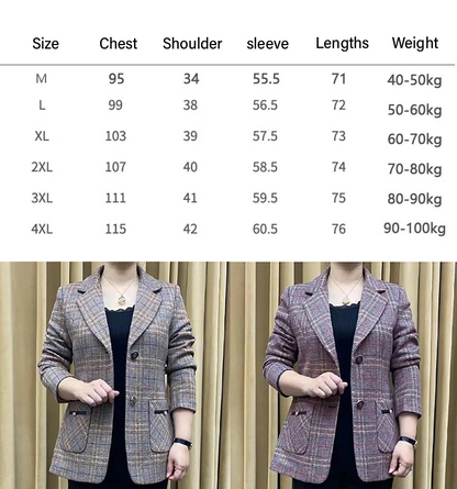 【Promocja czasowa 50%】✨🧥【M-4XL】Nowa damska kurtka na jesień i zimę z kołnierzem