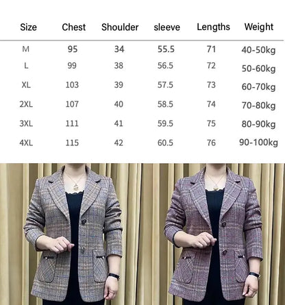 🔥 Poslední den – sleva 50 % ✨【M–4XL】Nový dámský podzimní a zimní kabát s elegantním límcem, vypasovaný střih pro elegantní vzhled ✨