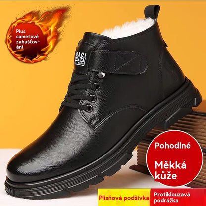 【39-44】🔥Bawełniane buty zimowe, podszewka z wełny, buty casualowe w stylu brytyjskim 4176907