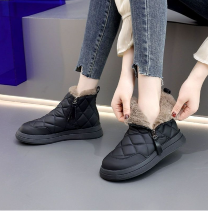 🎉✨【35-41】【Gorąca wyprzedaż🔥】2024 zimowe nowe damskie ciepłe śniegowce na grubej podeszwie-3855137