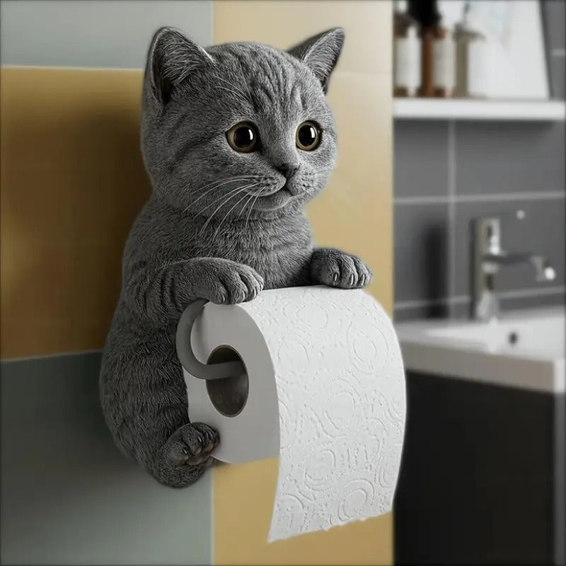 🐱Uroczy uchwyt na papier toaletowy z motywem kota-4077489