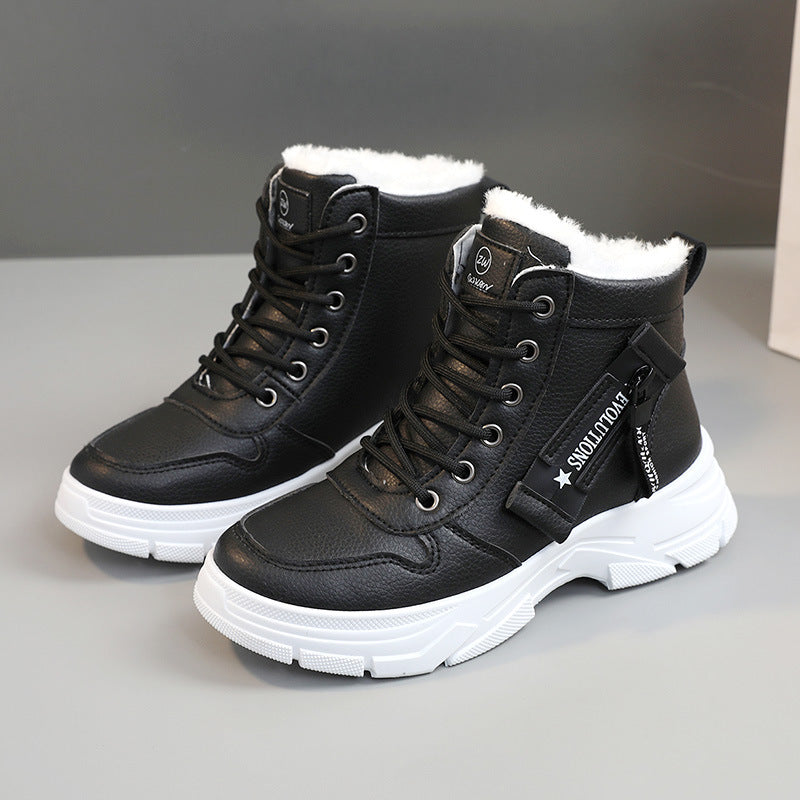 🔥【50% ZNIŻKI】🥰🥰【35-45】Zimowe damskie buty śniegowe zapinane z boku na zamek-3855151