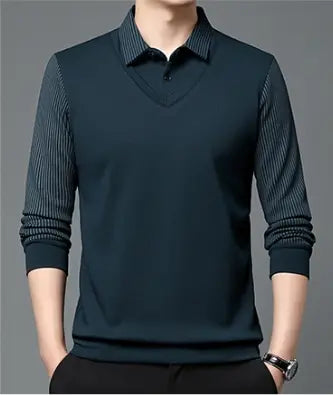 ⏳ Poslední den – sleva 50 % 【M–4XL】👔 Pánské kvalitní termo tričko na podzim a zimu, hřejivá fleecová podšívka, pohodlné a teplé