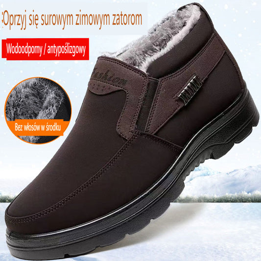 【39-47】❄️ Przygotuj z wyprzedzeniem nowe męskie zimowe grube bawełniane buty i wełniane zimowe buty-4112454