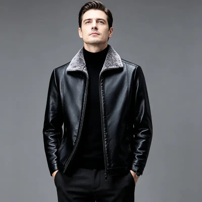 😎【Velika akcija】🔥【M–3XL】🖤Moška zimska jakna za prosti čas – mehka in topla, v slogu ovčje kože
