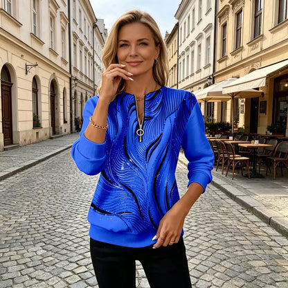 🌺🔥【S-5XL】Nejprodávanější dámská pruhovaná košile s dlouhým rukávem a zapínáním na knoflíky - ležérní styl