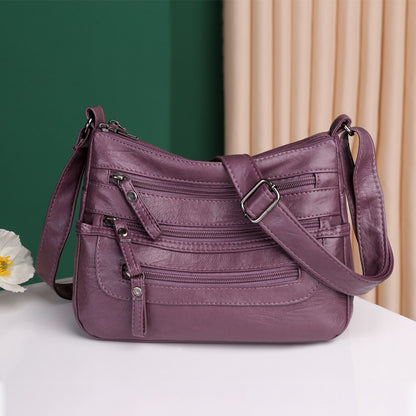 🔥【Oferta ograniczona czasowo】Stylowa torba na ramię wykonana z miękkiej skóry o dużej pojemności-4211263