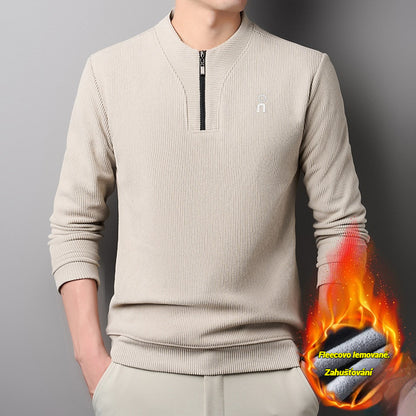 🔥【M-4XL】Nowa modna bluza z grubego polaru z zamkiem błyskawicznym do połowy 4205901