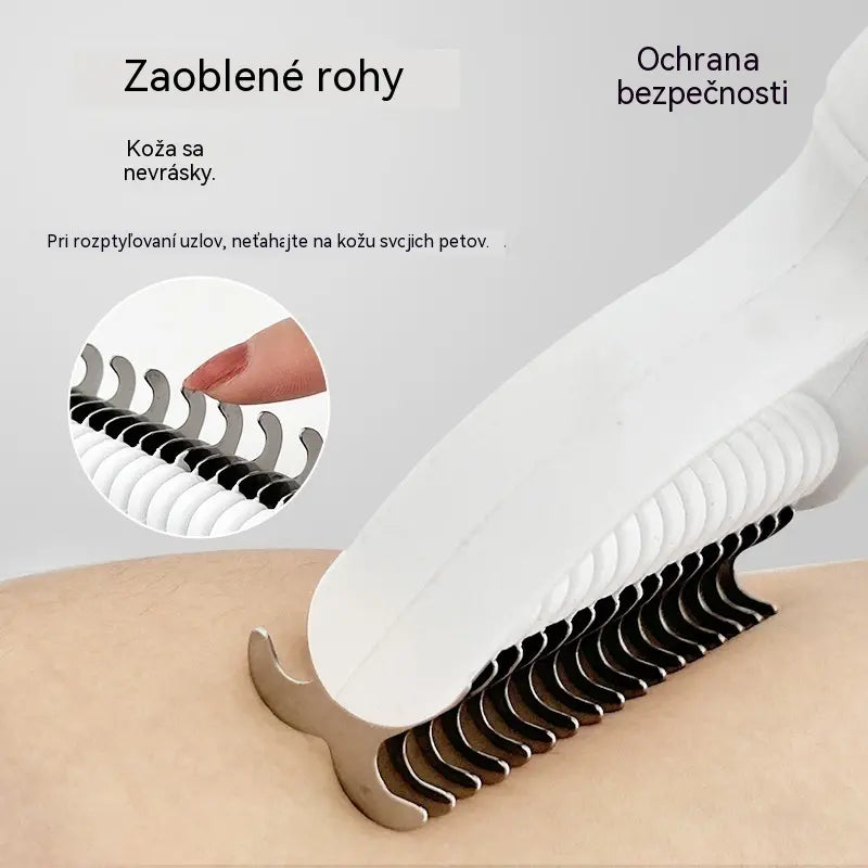 🐶【Kupte 1 a získejte 1 zdarma】-2 kusy--🧹 Oboustranný samočistící kartáč pro domácí zvířata: Odstraňuje odumřelé chlupy a snižuje vypadávání srsti u psů a koček.
