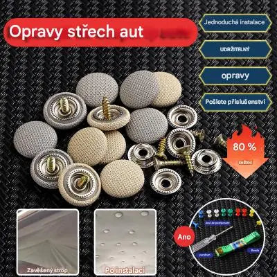 🔥【30 kusů】🔥【50% SLEVA】Střešní plachta spadla a spona na upevnění hřebíku byla opravena. Úprava interiéru auta a oprava brady bez demontáže (instalační sada + šroubovák + ručník v ceně)