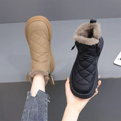 👢【35-41】Nov model za jesen in zimo, vodoodporni, nedrseči, topli in modni, kratki škornji z mehkim podplatom-4140372