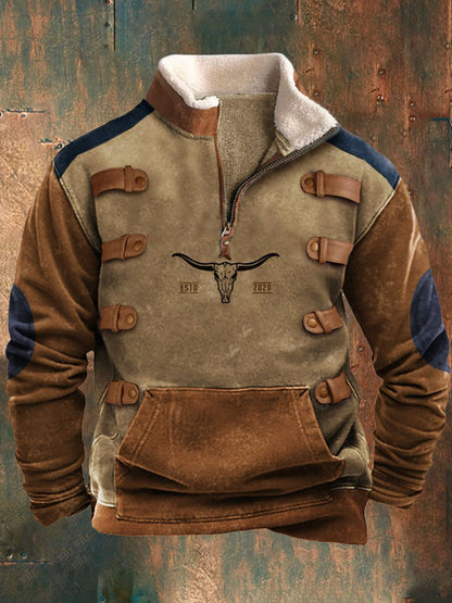 👕【35%OFF】【S-4XL]2024 Męski modny, jesienno-zimowy, ciepły sweter z długim rękawem i nadrukiem 3D-3779174