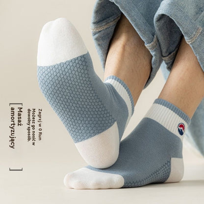 【Kup 5, otrzymaj 5 gratis 】【10 par】🧦🌈Męskie, oddychające, odprowadzające pot skarpetki sportowe do połowy łydki-4200879