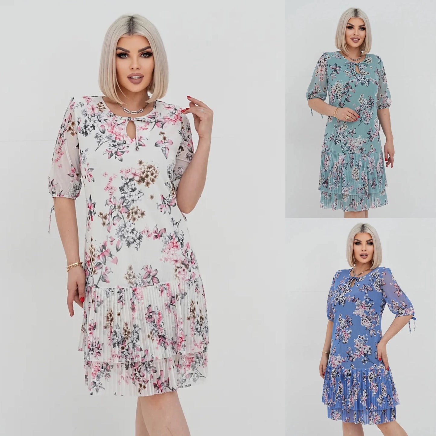 💃👗【S–5XL】Elegantní plisované krajkové šaty 2026 – Stylové, pohodlné, sleva 50 %, doprava zdarma