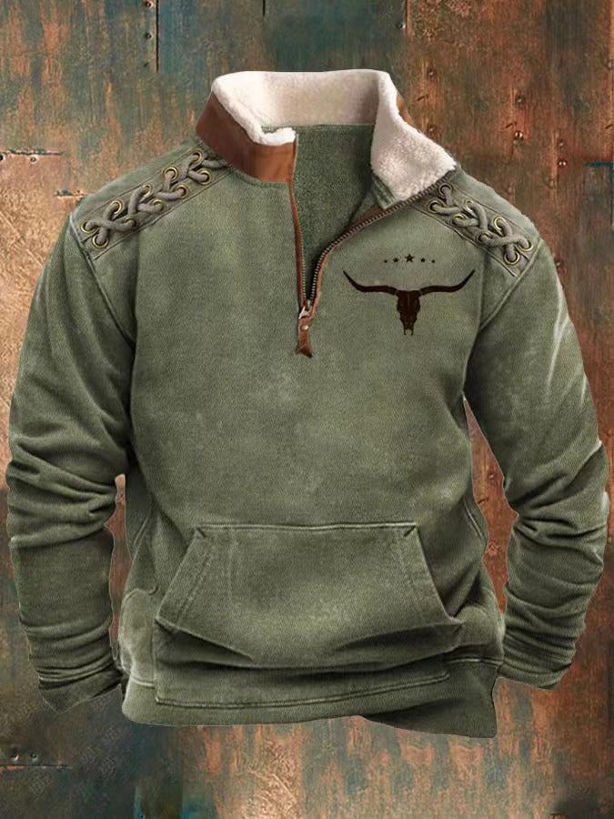 👕【S-4XL]2025 Męski modny, jesienno-zimowy, ciepły sweter z długim rękawem i nadrukiem 3D-4099923