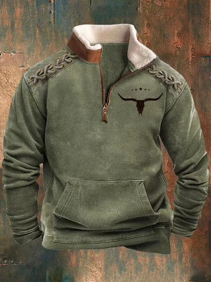 👕【S-4XL]2025 Męski modny, jesienno-zimowy, ciepły sweter z długim rękawem i nadrukiem 3D-4099923