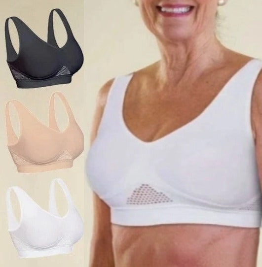 🥰【3 szt.】Biustonosz sportowy w dużym rozmiarze, oddychający✨❤️【40-120KG】-4223508