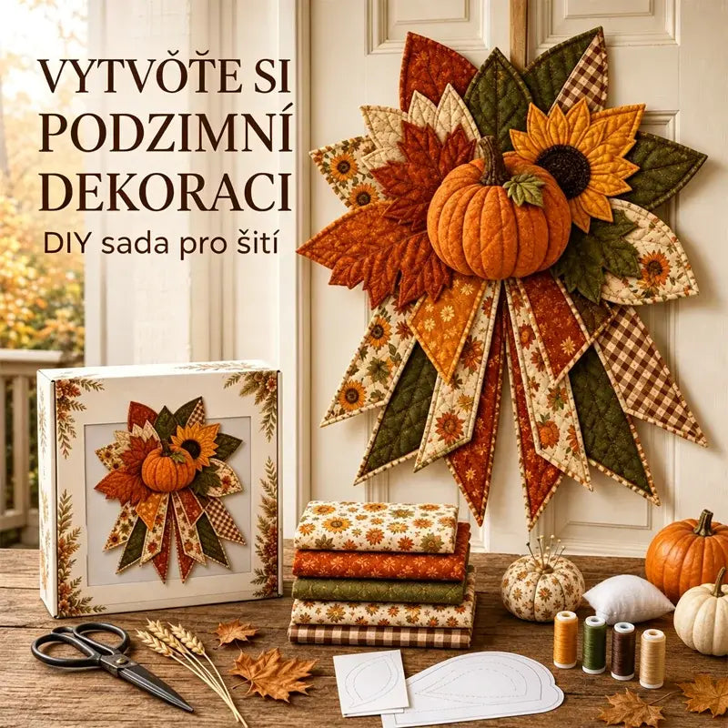 🎄🎄🎁Sada na zavěšení dveří - ručně vyráběná patchworková dekorace
