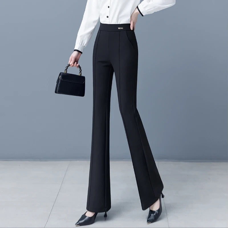 ✨】👖【S-3XL】Ciepły polar - Damskie spodnie z wysokim stanem i elastyczną talią na jesień/zimę