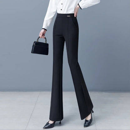 ✨】👖【S-3XL】Ciepły polar - Damskie spodnie z wysokim stanem i elastyczną talią na jesień/zimę